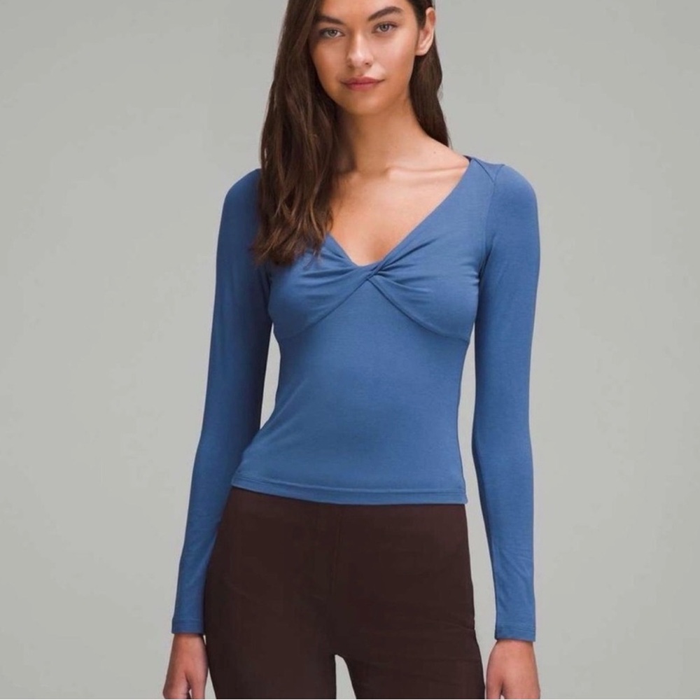lululemon athletica Deep Blue Long Sleeve Top